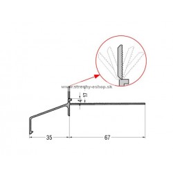 Balkónový profil H17 2,5m