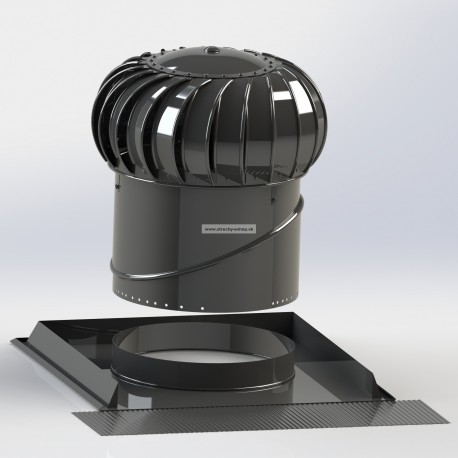 Ventilačná turbína LOMANCO BIB 12C SET pre šikmé strechy